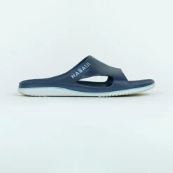 Badslippers Voor Heren 500 NEW Blauw Wit -Schoenen Promotiewinkel badslippers voor heren 500 new blauw wit 3