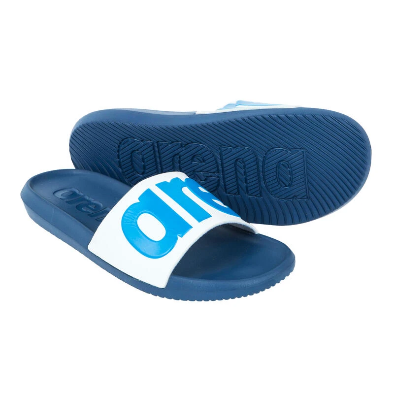 Arena Badslippers Voor Zwembad Heren Urban Marineblauw Blauw Wit 1 Arena Badslippers Voor Zwembad Heren Urban Marineblauw Blauw Wit