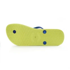 Braziliaanse Teenslippers Voor Dames Op Het Strand In Geel Blauw Rubberen Zolen -Schoenen Promotiewinkel braziliaanse teenslippers voor dames op het strand in geel blauw rubberen zolen 4