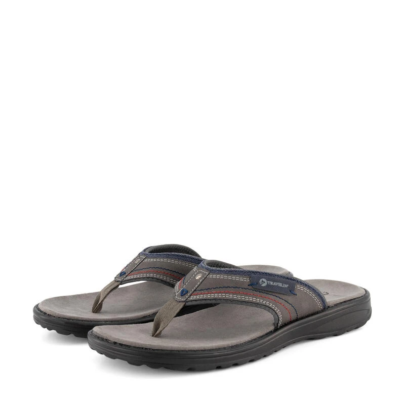 Comfortabele Slipper Trekking - Van PU Leer - Voor Heren - Fiksdal Slipper 2 Comfortabele Slipper Trekking - Van PU Leer - Voor Heren - Fiksdal Slipper - Afbeelding 2