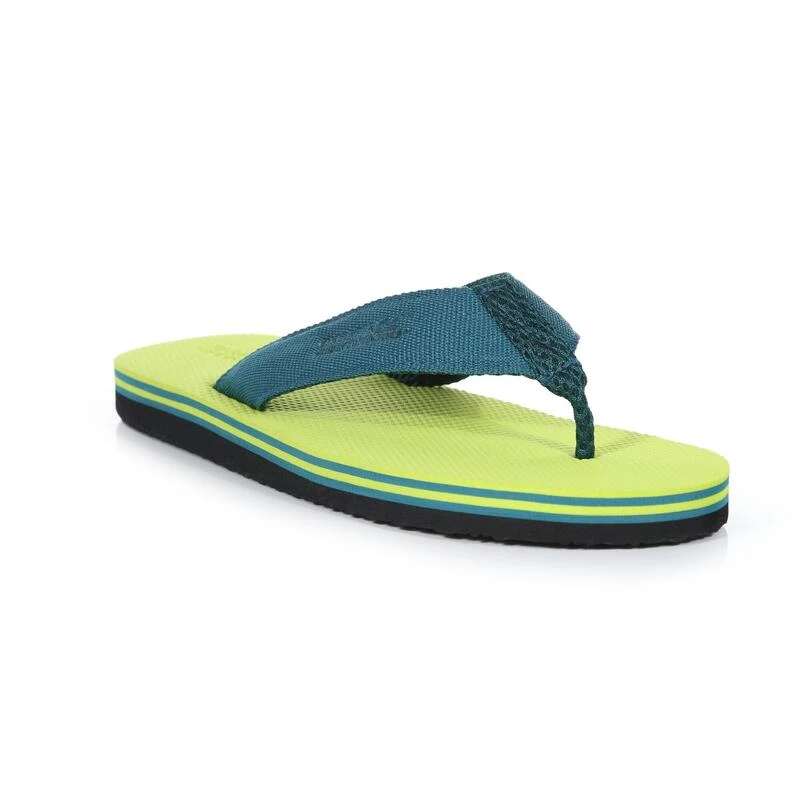 Regatta Heren Rico Teenslippers (Helder Kiwi/Pacifisch Groen) 1 Regatta Heren Rico Teenslippers (Helder Kiwi/Pacifisch Groen)