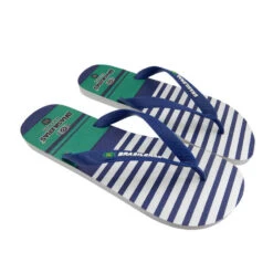Heren Strand Teenslippers Brasileras Blauw Rubber Zolen