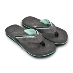 Heren Strand Teenslippers Brasileras Grijs Rubber Zolen