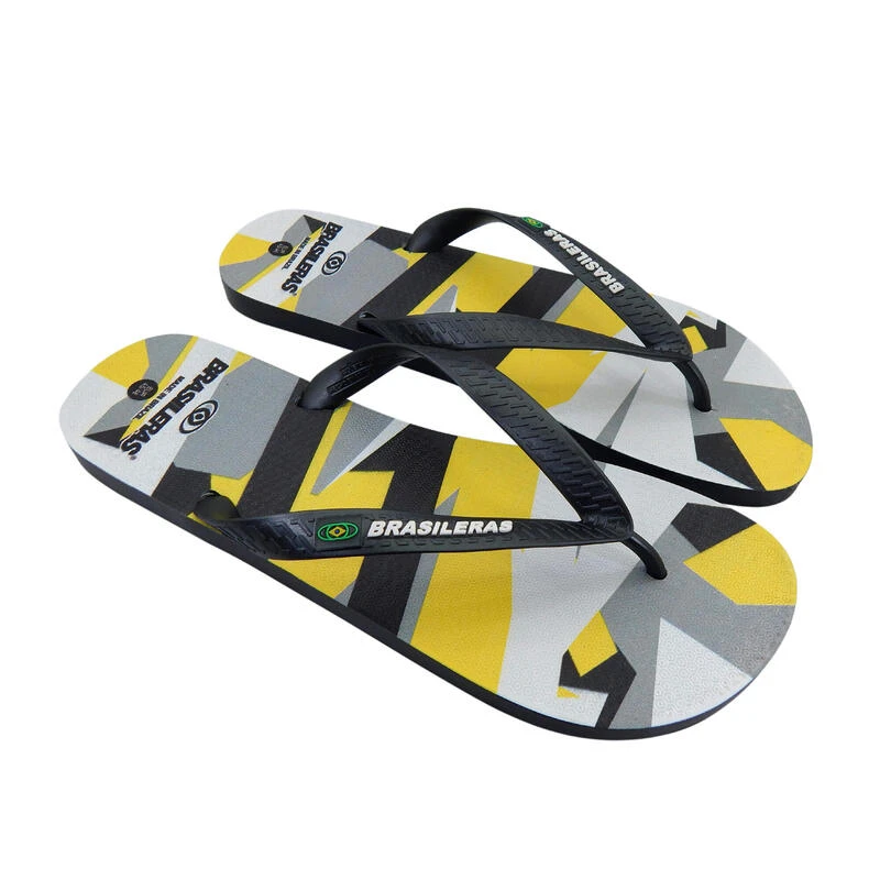 Heren Strand Teenslippers Brasileras Grijs Rubber Zolen 1 Heren Strand Teenslippers Brasileras Grijs Rubber Zolen