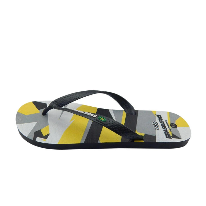 Heren Strand Teenslippers Brasileras Grijs Rubber Zolen 4 Heren Strand Teenslippers Brasileras Grijs Rubber Zolen - Afbeelding 4