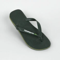 Havaianas Slippers Voor Heren Brasil Logo Olijfgroen