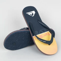 Quiksilver Slippers Voor Heren Java Blauw Oranje -Schoenen Promotiewinkel slippers voor heren java blauw oranje 4
