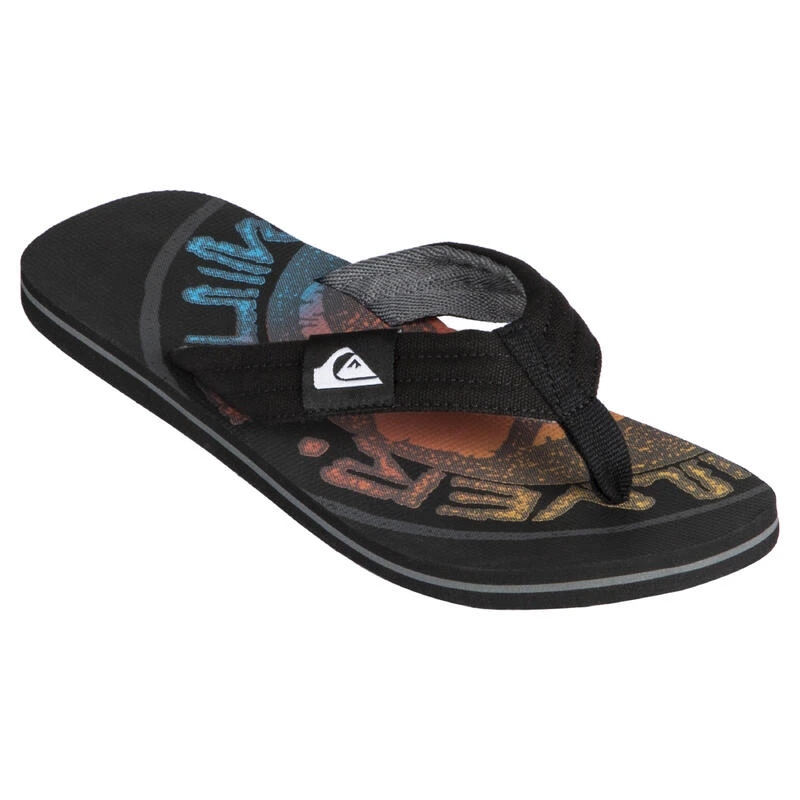 Quiksilver Slippers Voor Heren Layback Zwart 1 Quiksilver Slippers Voor Heren Layback Zwart