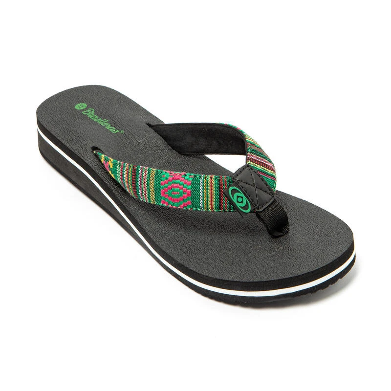 Vrouwen Braziliaanse Teenslippers Groen Met Antislipzool 2 Vrouwen Braziliaanse Teenslippers Groen Met Antislipzool - Afbeelding 2