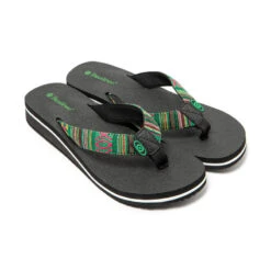 Vrouwen Braziliaanse Teenslippers Groen Met Antislipzool
