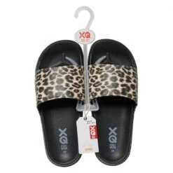 XQ Badslippers Dames Panter Print -Schoenen Promotiewinkel xq badslippers dames panter print 3
