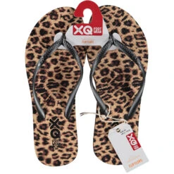 XQ Teenslippers Dames Panter Print -Schoenen Promotiewinkel xq teenslippers dames panter print 3
