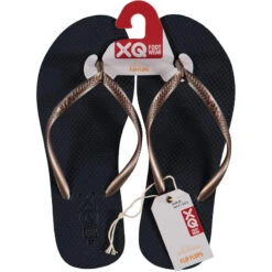 XQ Teenslippers Dames Plain Navy -Schoenen Promotiewinkel xq teenslippers dames plain navy 3