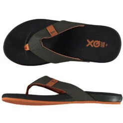 Schoenen Promotiewinkel -Schoenen Promotiewinkel xq teenslippers heren comfortable cushion sole zwartgroen 1